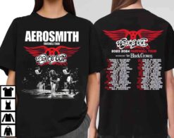 Vintage Aerosmith 2023 Farewell Tour Merch Double Side Shirt