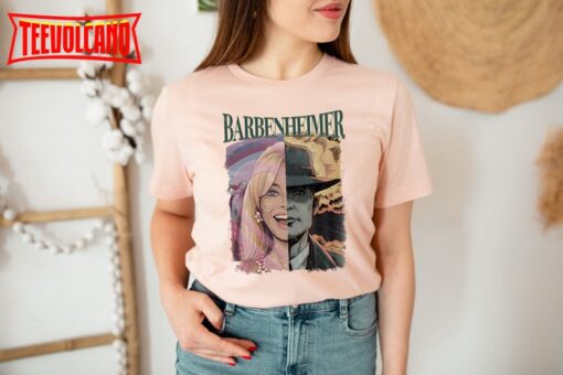 Vintage Barbenheimer Shirt, Oppenheimer Shirt Barbie Movie Tshirt