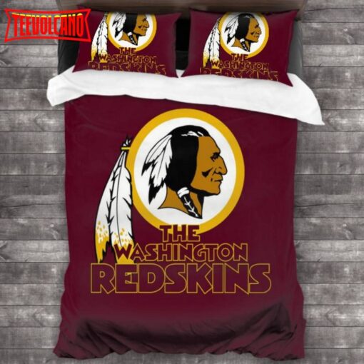 Washington Redskins Football Team Bedding Set Duvet Cover