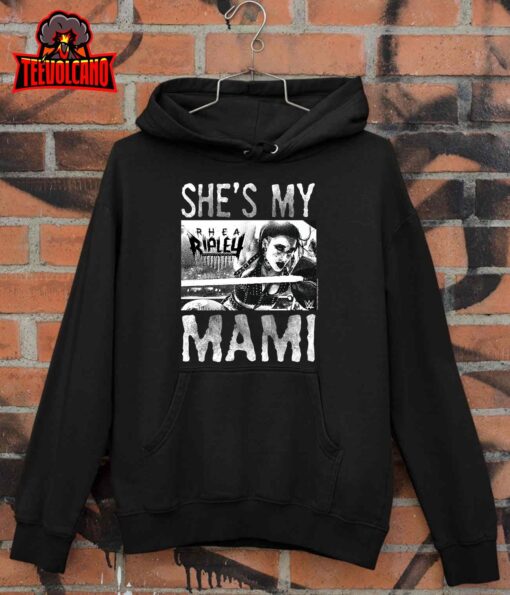 WWE WrestleMania Rhea Ripley She’s My Mami Black & White Premium T-Shirt