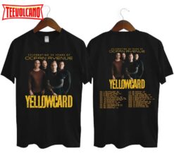 Yellowcard Celebrating 20 Years Of Ocean Avenue Double Side Shirt