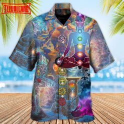 Yoga Galaxy Peace Your Soul Hawaiian Shirt