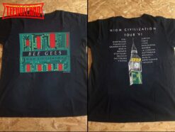 1991 Bee Gees Hight Civilization Tour T-Shirt, Bee Gees Tour ’91 T-Shirt