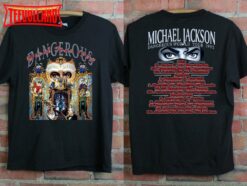 1992 Michael Jackson Dangerous World Tour T-Shirt, 90s Michael Jackson Tour Shirt