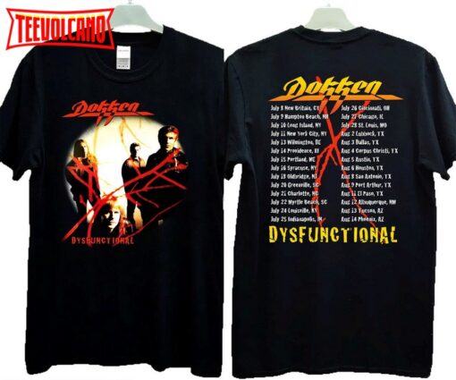 1995 Dokken Dysfunctional Album Concert T-Shirt, Dokken 1995 Shirt