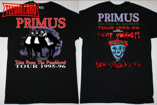 1996 PRIMUS Tales From The Punchbowl Tour 1995-96 T-Shirt
