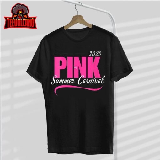 2023 Pink Summer Carnival V-Neck T-Shirt