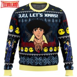 3, 2, 1, Let’s Xmas! Cowboy Bebop Ugly Christmas Sweater