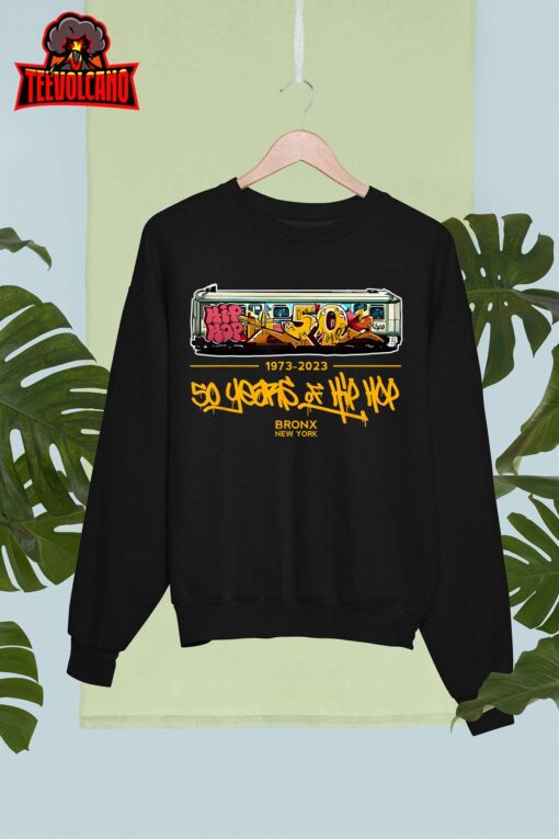 50 Years of Hip Hop 50th Anniversary Retro Subway Graffiti T-Shirt