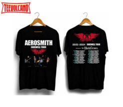 Aerosmith 2023-2024 shirt, Peace Out Farewell Tour with The Black Crowes Shirt