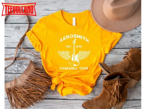 Aerosmith Farewell Tour 2023 Rock Band Concert Trending T-Shirt