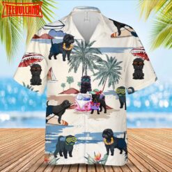 Affenpinscher Summer Beach Hawaiian Shirt, Aloha Short Sleeve Summer Travel