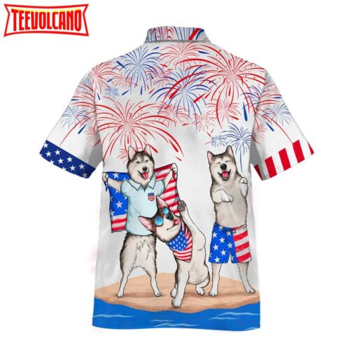 Alaska Hawaiian Shirt For 4Th Of July Patriotic, American Independence Day Dog Hawaii Shirt