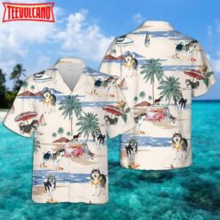 Alaskan Malamute Summer Beach Hawaiian Shirt, Dog Hawaii Shirt For Summer Day