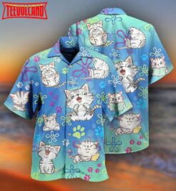 All I Need Is Love And A Lovely Cat Hawaiian Shirt, Outfit for Summer Vacation