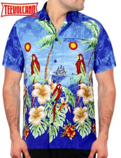 Aloha Hawaiian Shirt Short Sleeve Button Down Casual Beach Party Hawaii