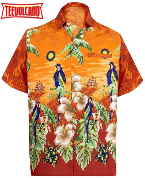 Aloha Hawaiian Shirt Short Sleeve Button Down Casual Beach Party Hawaii