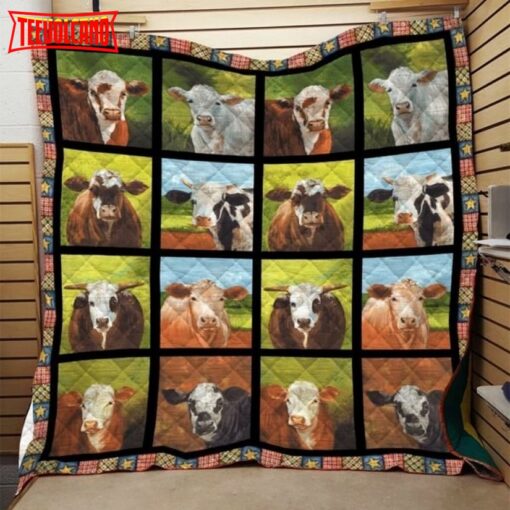 Amazing Cow 3D Quilt Blanket