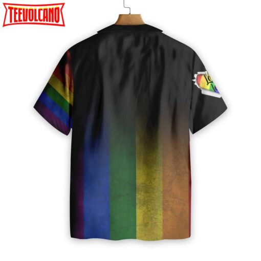 Amazing LGBT Hawaiian Shirt, Love Is Love Rainbow 3D T Shirt, Gift For Pride Month