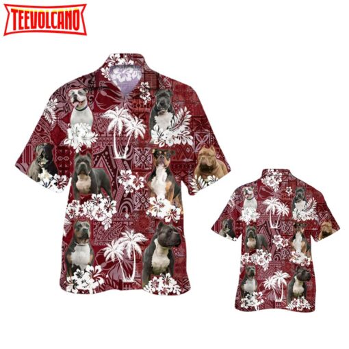 American Bully Dog Hawaiian Shirt, Dog In Hawaii Aloha Beach Shirt