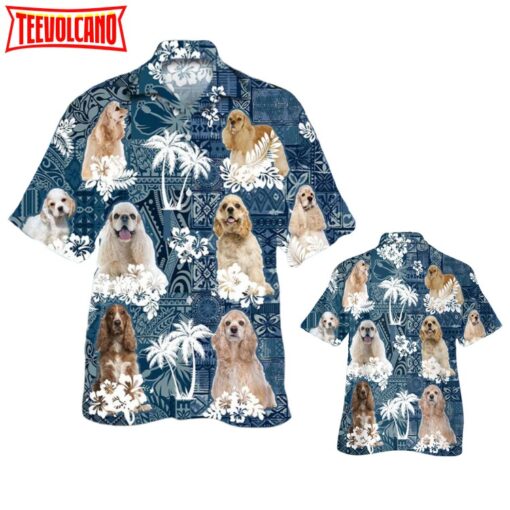 American Cocker Spaniel Hawaiian Shirt, Dog Hawaii Aloha Beach Shirts