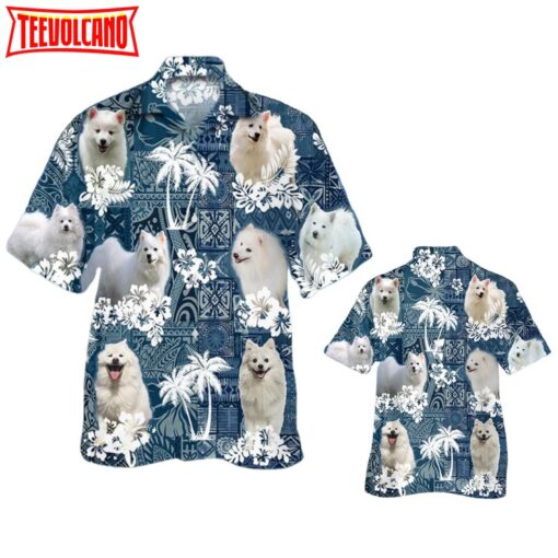 American Eskimo Hawaiian Shirt, Dog Hawaii Shirt, Dog Breeds In Hawaii Shirts