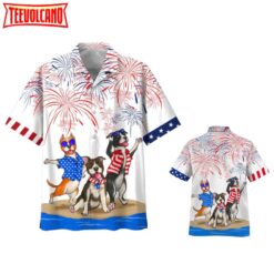 American Staffordshire Terrier Shirts, Independence Day Is Coming Aloha Summer Beach Shirts