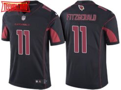 Arizona Cardinals Larry Fitzgerald Black Color Rush Limited Jersey
