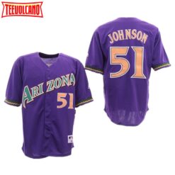 Arizona Diamondbacks Randy Johnson Purple Throwback Jersey