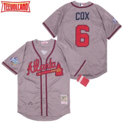 Atlanta Braves Bobby Cox Gray 1995 Throwback Jersey