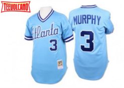 Atlanta Braves Dale Murphy Blue 1982 Throwback Pullover Jersey