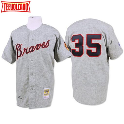 Atlanta Braves Phil Niekro Gray 1969 Throwback Jersey