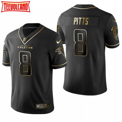 Atlanta Falcons Kyle Pitts Black Golden Limited Jersey