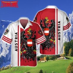 Austria Full Print 3D Hawaiian Shirt, Austria Hawaiian Shirt