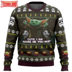 Baby Yoda Cute Mandalorion Star Wars Ugly Christmas Sweater