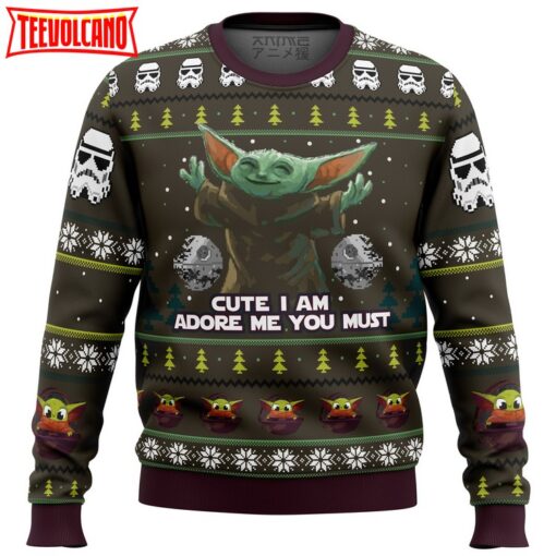 Baby Yoda Cute Mandalorion Star Wars Ugly Christmas Sweater