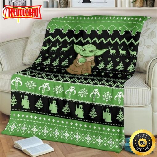 Baby Yoda Star Wars Mandalorian Best Seller Fleece Blanket