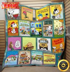 Back To School Snoopy The Peanuts Movie Snoopy Dog Blanket