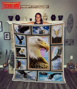 Bald Eagle 3D Customized Quilt Blanket