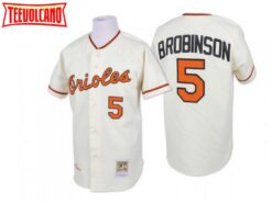Baltimore Orioles Brooks Robinson Cream 1970 Throwback Jersey