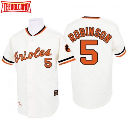 Baltimore Orioles Brooks Robinson White 1970 Throwback Jersey