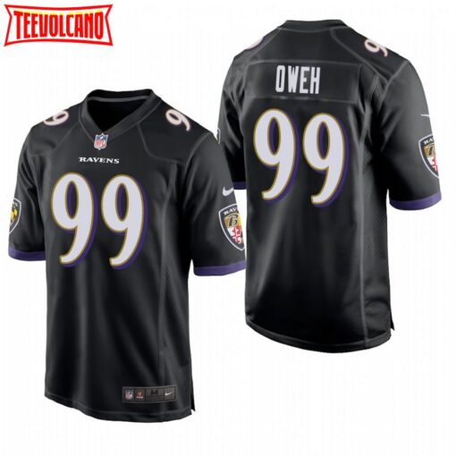 Baltimore Ravens Jayson Oweh Black Limited Jersey