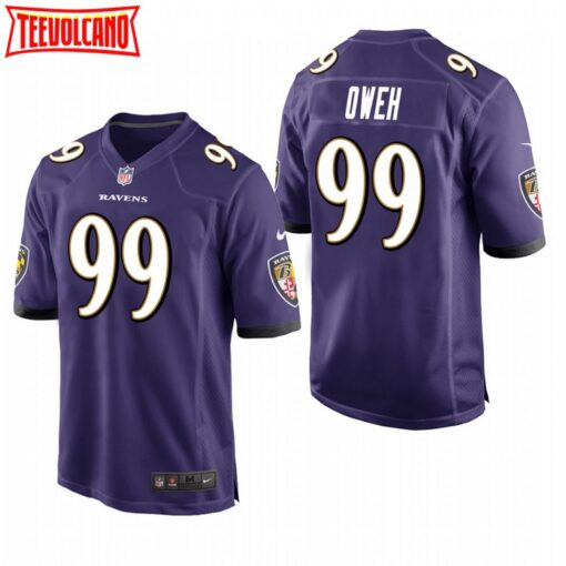 Baltimore Ravens Jayson Oweh Purple Limited Jersey