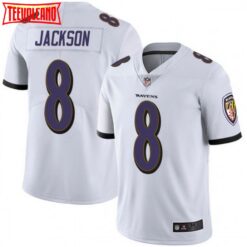 Baltimore Ravens Lamar Jackson White Limited Jersey