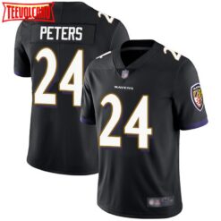 Baltimore Ravens Marcus Peters Black Limited Jersey