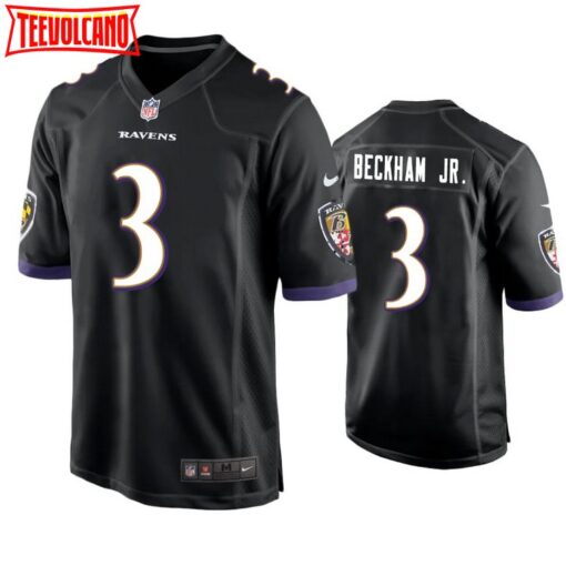 Baltimore Ravens Odell Beckham Jr Black Limited Jersey