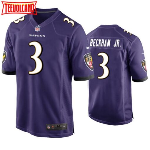 Baltimore Ravens Odell Beckham Jr Purple Limited Jersey