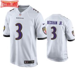 Baltimore Ravens Odell Beckham Jr White Limited Jersey