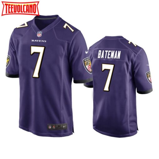 Baltimore Ravens Rashod Bateman Purple Limited Jersey