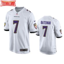 Baltimore Ravens Rashod Bateman White Limited Jersey